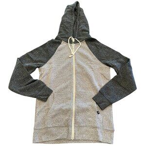 NWT Threads 4 Thought Hoodie Mens Sz XS Raglan Full Zip Charcoal Gray Stitch Fix